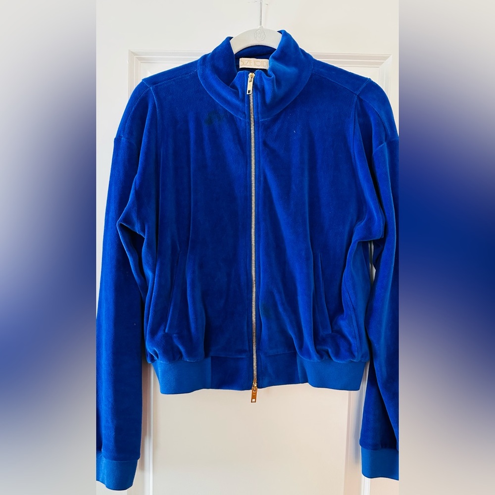 Suzie Kondi velour blue jacket!